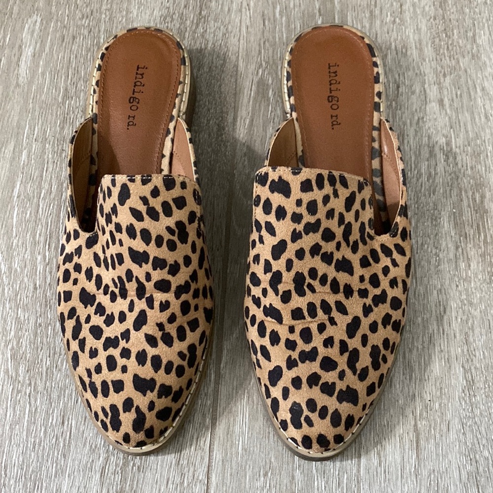 Indigo Rd. Leopard Mules